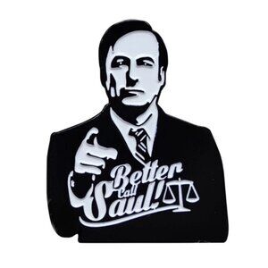 Better Call Saul Enamel Pin White  & Black Enamel Pin Saul Goodman Enam